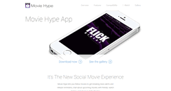 Desktop Screenshot of moviehypeapp.com