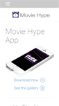 Mobile Screenshot of moviehypeapp.com